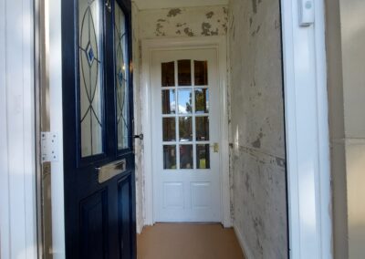 Hallway before plastering