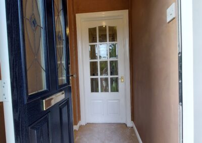 Hallway after plastering